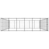 NNEVL Outdoor Dog Kennel Steel 65.34 m²