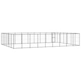 NNEVL Outdoor Dog Kennel Steel 65.34 m²