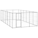 NNEVL Outdoor Dog Kennel Galvanised Steel 21.78 m²