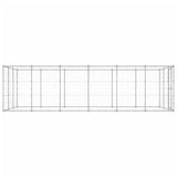 NNEVL Outdoor Dog Kennel Galvanised Steel 21.78 m²