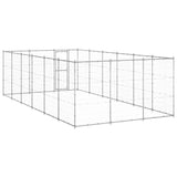 NNEVL Outdoor Dog Kennel Galvanised Steel 21.78 m²