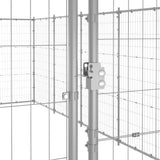 NNEVL Outdoor Dog Kennel Galvanised Steel 21.78 m²