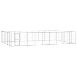 NNEVL Outdoor Dog Kennel Galvanised Steel 65.34 m²