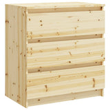 NNEVL Bedside Cabinet 60x36x64 cm Solid Fir Wood