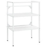 NNEVL Bathroom Washbasin Frame White 59x38x83 cm Iron