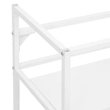 NNEVL Bathroom Washbasin Frame White 59x38x83 cm Iron