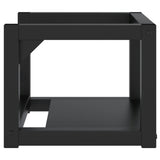 NNEVL Wall-mounted Bathroom Washbasin Frame Black 40x38x31 cm Iron