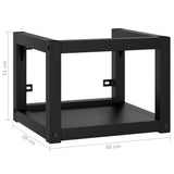NNEVL Wall-mounted Bathroom Washbasin Frame Black 40x38x31 cm Iron