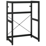 NNEVL Bathroom Washbasin Frame Black 59x38x83 cm Iron