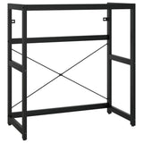 NNEVL Bathroom Washbasin Frame Black 79x38x83 cm Iron
