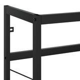 NNEVL Bathroom Washbasin Frame Black 79x38x83 cm Iron