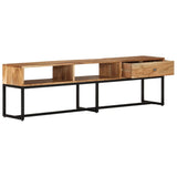 NNEVL TV Cabinet 160x30x45 cm Solid Wood Acacia