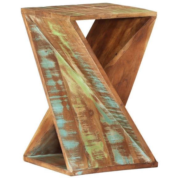NNEVL Side Table 35x35x55 cm Solid Wood Reclaimed