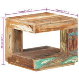 NNEVL Coffee Table 45x45x40 cm Solid Wood Reclaimed