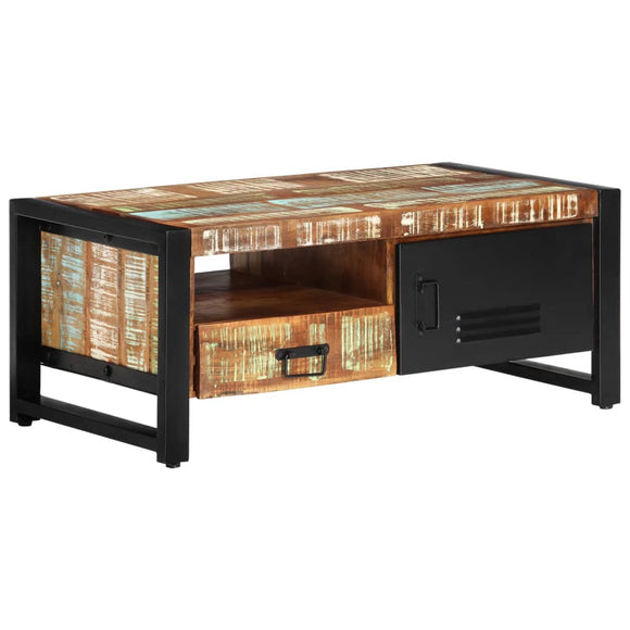 NNEVL Coffee Table 100x50x41 cm Solid Wood Reclaimed