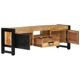 NNEVL TV Cabinet 120x30x40 cm Solid Wood Mango
