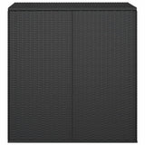 NNEVL Garden Cushion Box PE Rattan 100x49x103.5 cm Black