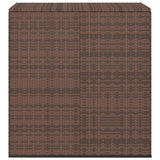 NNEVL Garden Cushion Box PE Rattan 100x49x103.5 cm Brown