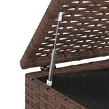 NNEVL Garden Cushion Box PE Rattan 100x49x103.5 cm Brown
