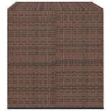 NNEVL Garden Cushion Box PE Rattan 100x97.5x104 cm Brown