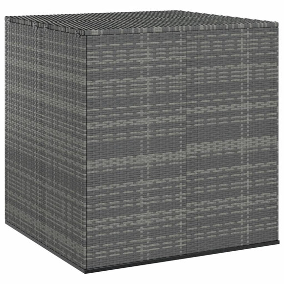 NNEVL Garden Cushion Box PE Rattan 100x97.5x104 cm Grey