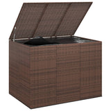 NNEVL Garden Cushion Box PE Rattan 145x100x103 cm Brown