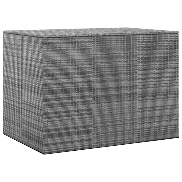 NNEVL Garden Cushion Box PE Rattan 145x100x103 cm Grey