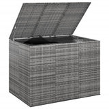 NNEVL Garden Cushion Box PE Rattan 145x100x103 cm Grey