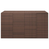 NNEVL Garden Cushion Box PE Rattan 194x100x103 cm Brown