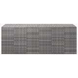 NNEVL Garden Cushion Box PE Rattan 291x100.5x104 cm Grey
