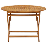 NNEVL Folding Garden Table 110 cm Solid Acacia Wood