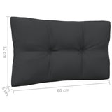 NNEVL Garden Middle Sofa with Cushions White Solid Pinewood