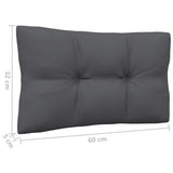 NNEVL 2-Seater Garden Sofa with Cushions Black Solid Pinewood