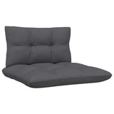 NNEVL 3 Piece Garden Lounge Set with Cushions White Solid Pinewood