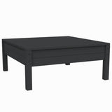 NNEVL 3 Piece Garden Lounge Set with Cushions Black Solid Pinewood