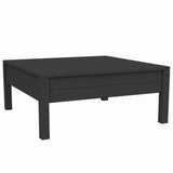 NNEVL 3 Piece Garden Lounge Set with Cushions Black Solid Pinewood