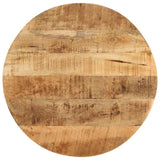NNEVL Side Table 60x(42-62) cm Solid Wood Mango and Cast Iron