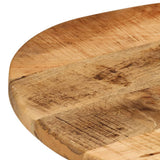 NNEVL Side Table 60x(42-62) cm Solid Wood Mango and Cast Iron