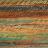 NNEVL Dining Table Ø110x78 cm Solid Wood Reclaimed and Steel