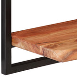 NNEVL Wall Shelves 2 pcs 80x25x35 cm Solid Wood Acacia and Steel
