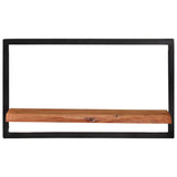 NNEVL Wall Shelves 2 pcs 60x25x35 cm Solid Wood Acacia and Steel
