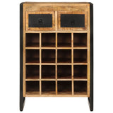 NNEVL Wine Rack for 16 Bottles Solid Wood Mango