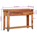 NNEVL Console Table 110x34x74 cm Solid Wood Acacia
