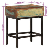 NNEVL Side Table 40x30x51 cm Solid Wood Reclaimed