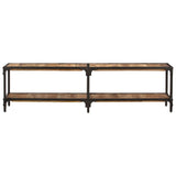 NNEVL TV Cabinet 150x30x41 cm Solid Wood Mango