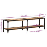 NNEVL TV Cabinet 150x30x41 cm Solid Wood Mango