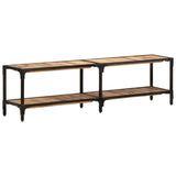 NNEVL TV Cabinet 150x30x41 cm Solid Wood Mango