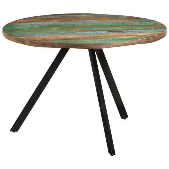 NNEVL Dining Table 110x75 cm Solid Wood Reclaimed