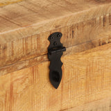 NNEVL Storage Box 39x28x31 cm Solid Wood Mango