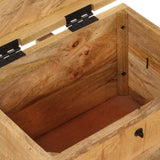 NNEVL Storage Box 39x28x31 cm Solid Wood Mango